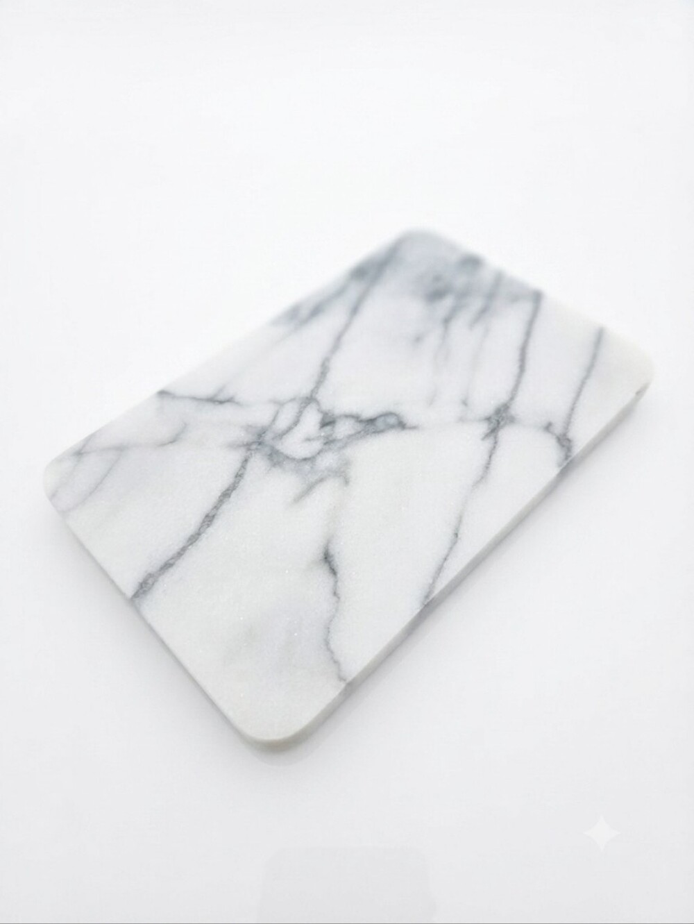 White Gray Marble Charcuterie Board Small Cutting Board Tray Modern Neutral Deco